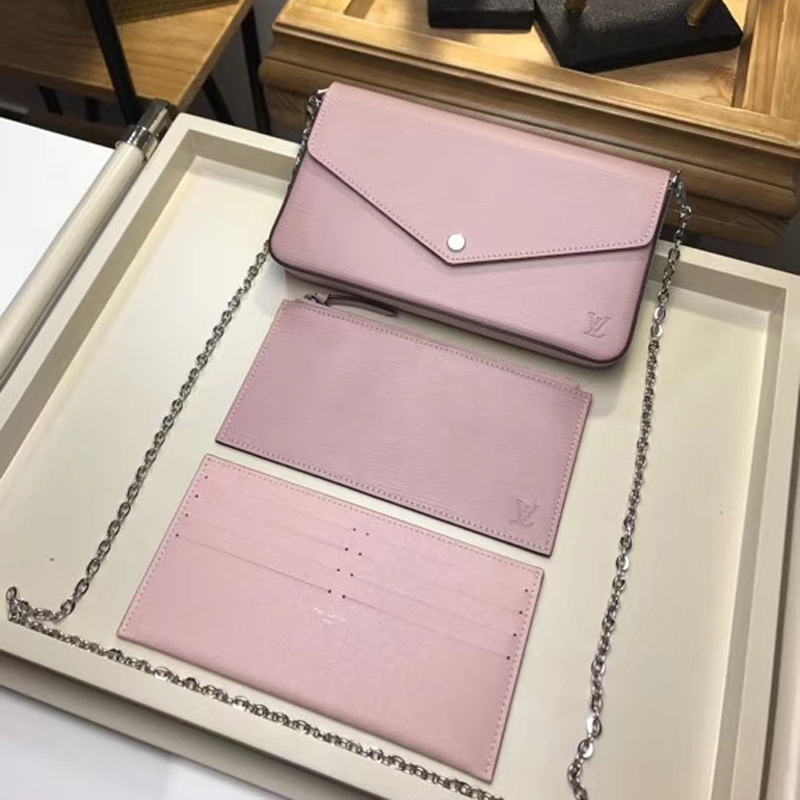 Louis Vuitton FELICIE POCHETTE Handbag Epi Leather M62467 Pink